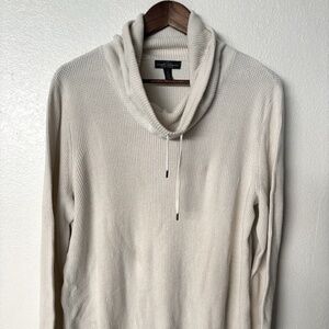 Lauren Ralph Lauren Cream Cowl Neck Sweater – Size XL – Soft Knit – Preloved